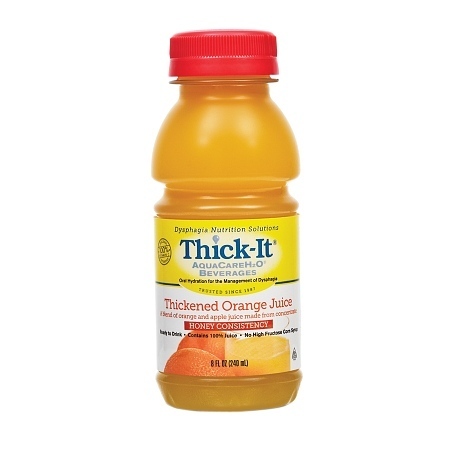 THICK IT CLEAR ADVANTAGE Gluten & Orange Juice Blend Thickener, Honey Consistency 8 oz., PK24 B478-L9044